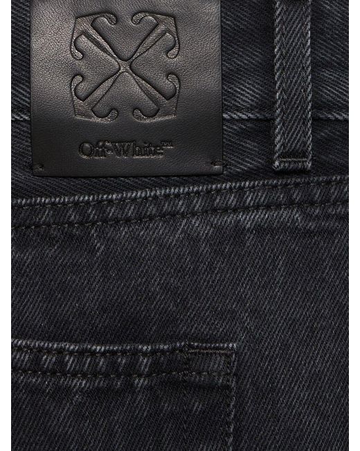 Off-White c/o Virgil Abloh Blue Arrow Vintage Cotton Denim Jeans for men