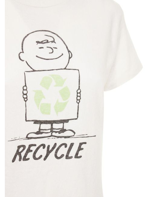 Re/done White Peanuts Classic T-shirt