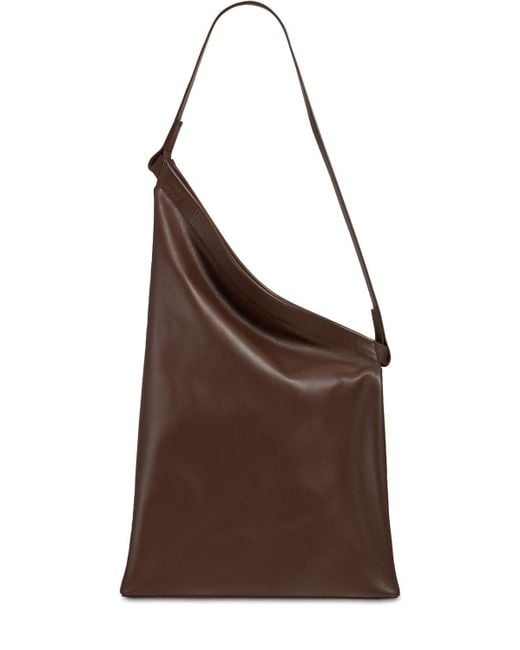 Aesther Ekme Brown Sway Smooth Leather Shoulder Bag