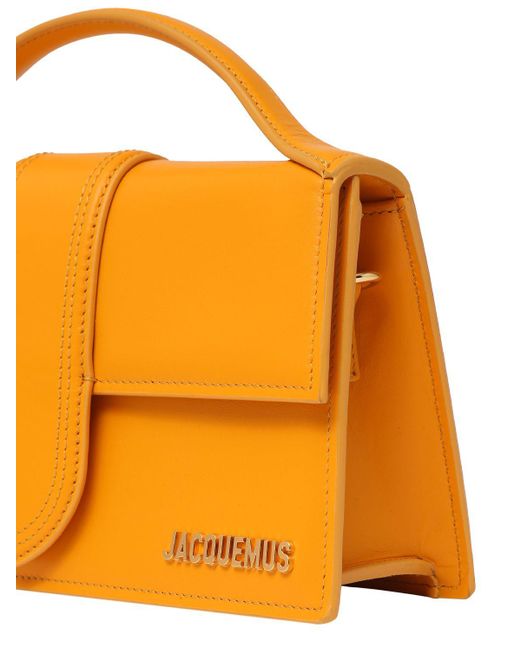 Jacquemus Orange Le Grand Bambino Smooth Leather Bag