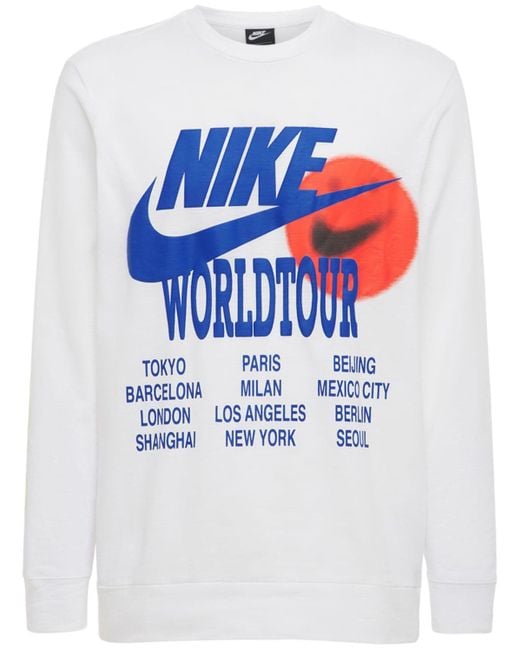 T-shirt Imprimé "world Tour" Nike pour homme en coloris Blue