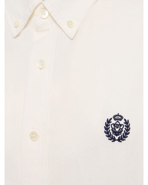 DUNST White Classic Cotton Boyfriend Shirt