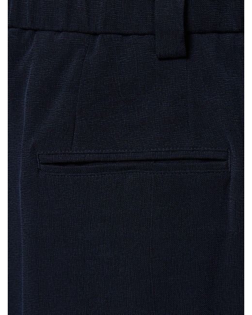 Pantaloni in cupro washed di Giorgio Armani in Blue da Uomo