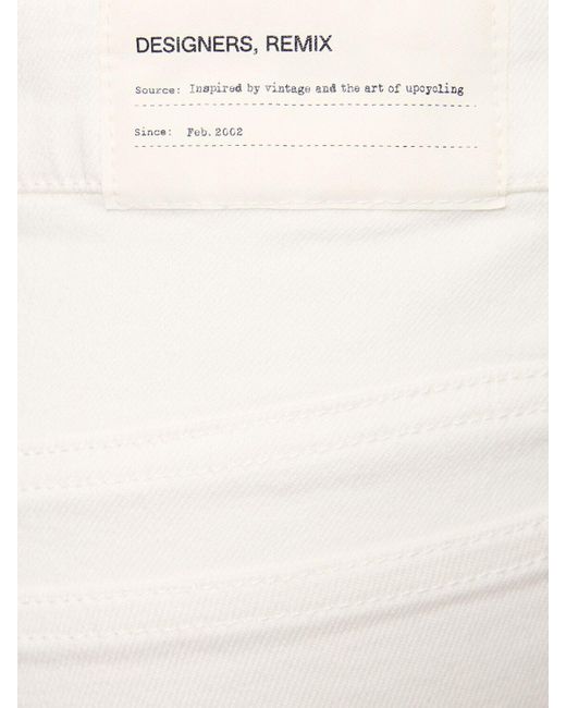 Falda larga de algodón Designers Remix de color White