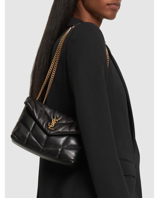 Saint Laurent Black 'puffer' Shoulder Bag