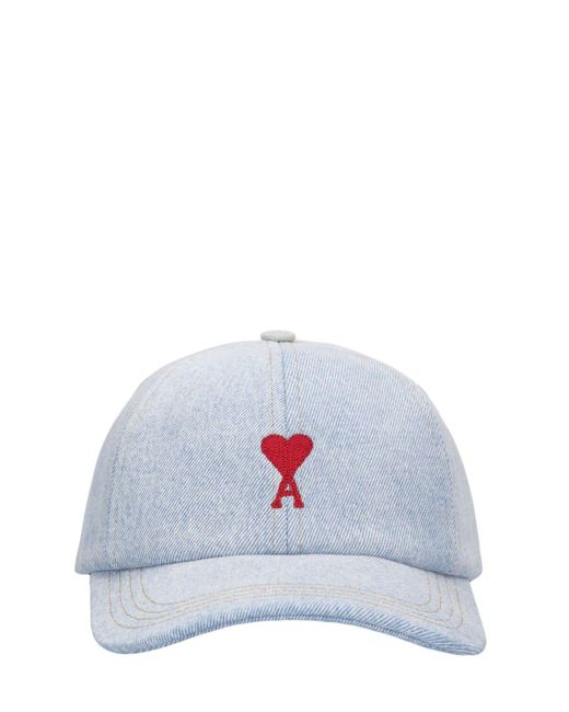 AMI White Red Adc Embroidery Cap