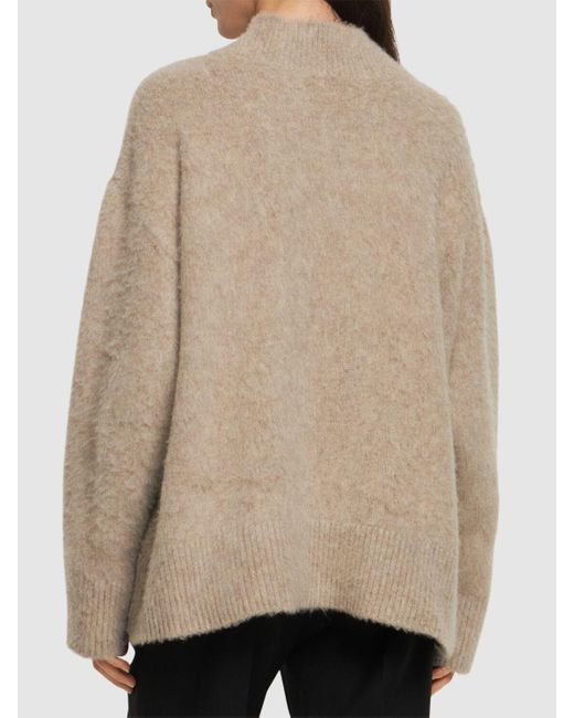 The Row Natural Fayette Cashmere V-neck Sweater