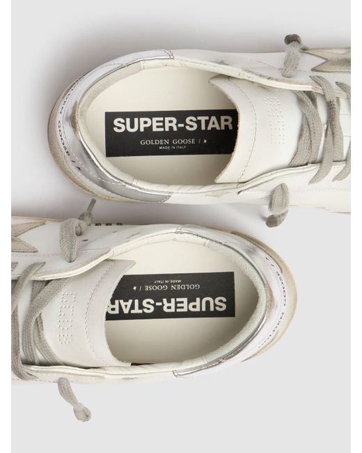 Golden Goose Deluxe Brand White 20mm Super Star Leather & Suede Sneakers for men