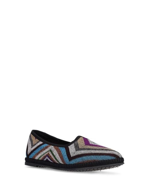 Missoni Multicolor 10Mm Raschel Lurex Flat Shoes