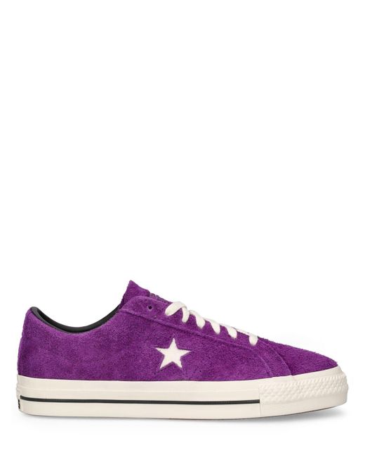 Converse one star purple outlet