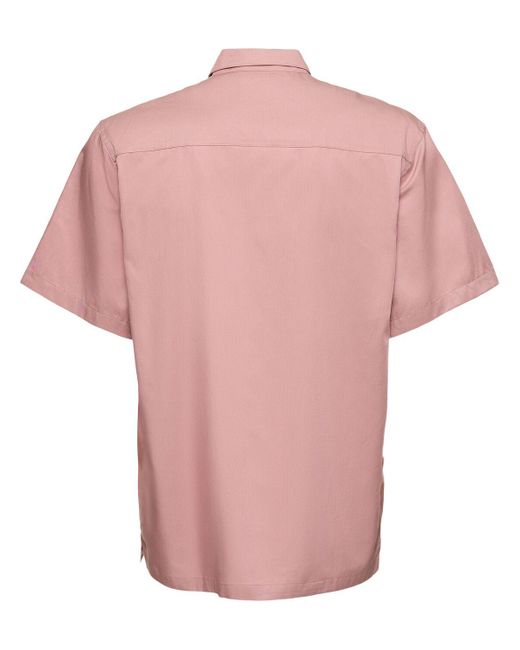 Camisa de algodón con manga corta Carhartt de hombre de color Pink