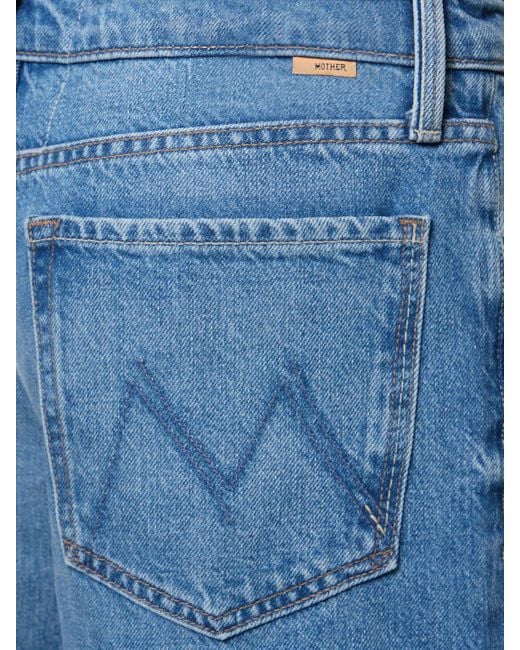 Mother Blue The Down Low Spinner Sneak Jeans