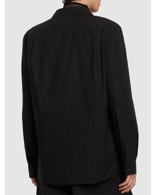 Ann Demeulemeester Black Remco Deconstructed Shirt Blazer for men