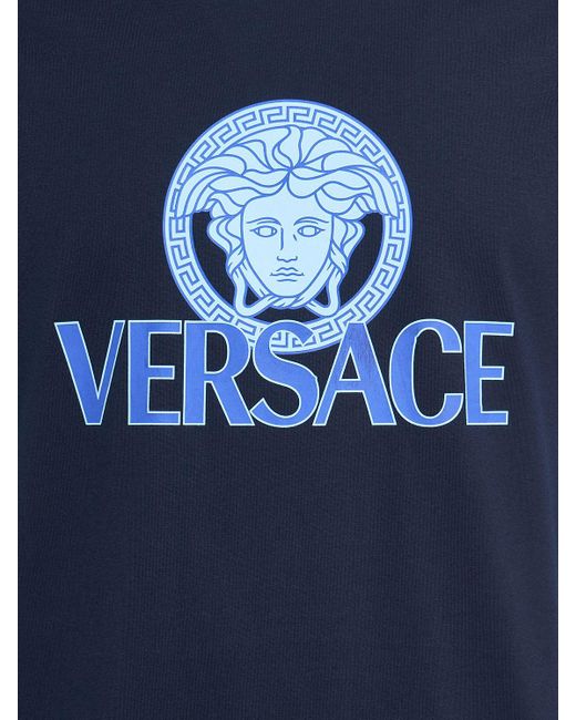 メンズ Versace コットンtシャツ Blue