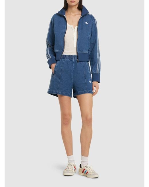 Adidas Originals デニムトラップトップス Blue