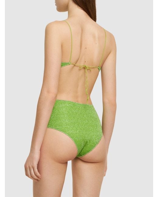 Oseree Green Hochtaillierter Bikini "lumière"