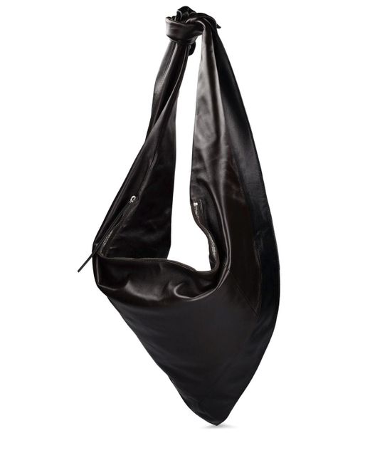 Lemaire Black Bandana Soft Nappa Shoulder Bag