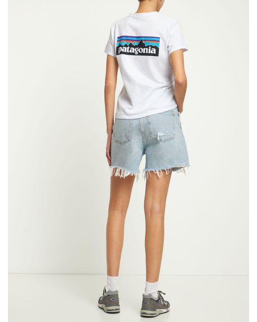 Mujer Camiseta Con Logo Patagonia de color White