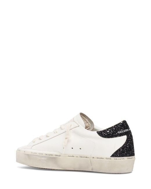 Golden Goose Deluxe Brand White 30mm Hi Star Leather Sneakers