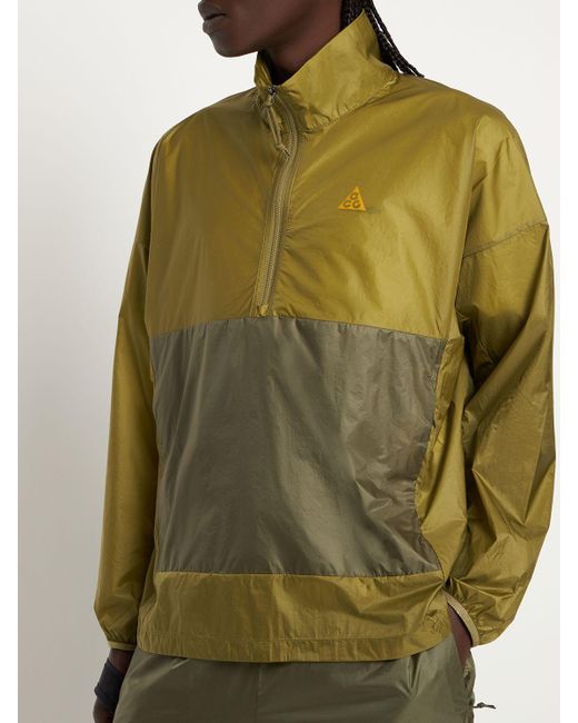 Nike Green Windshell Cindercone Track Jacket for men