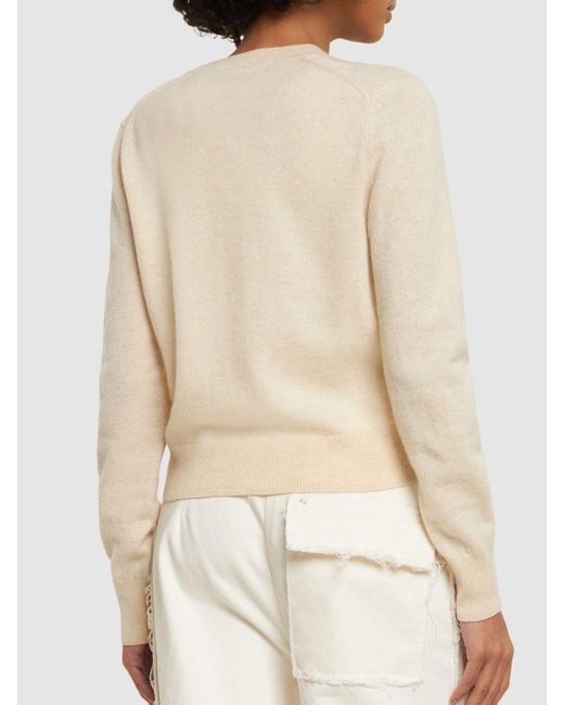 Acne Natural Wool Knit Cardigan