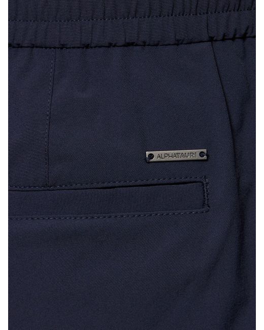 ALPHATAURI Blue Pocas Drawstring Pants for men