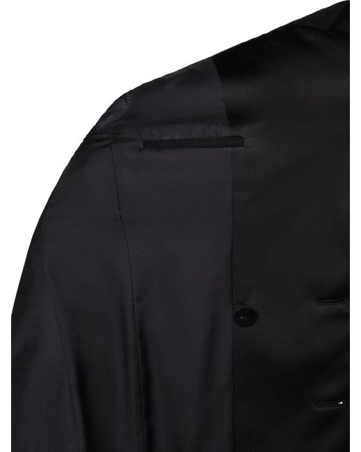 Veste de smoking en laine caban Saint Laurent pour homme en coloris Black