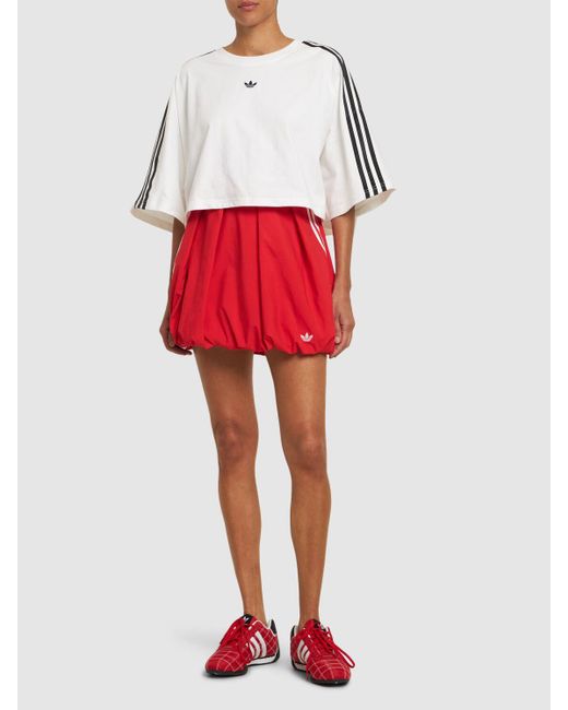 WOVEN BAL SKIRT アディダス adidas ✧︎新品タグ付き adidas Originals Woven Bal Skirt in Red | Lyst