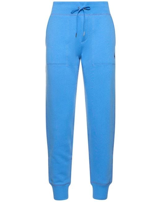 Polo Ralph Lauren Blue Baumwoll-jogginghose "mari"