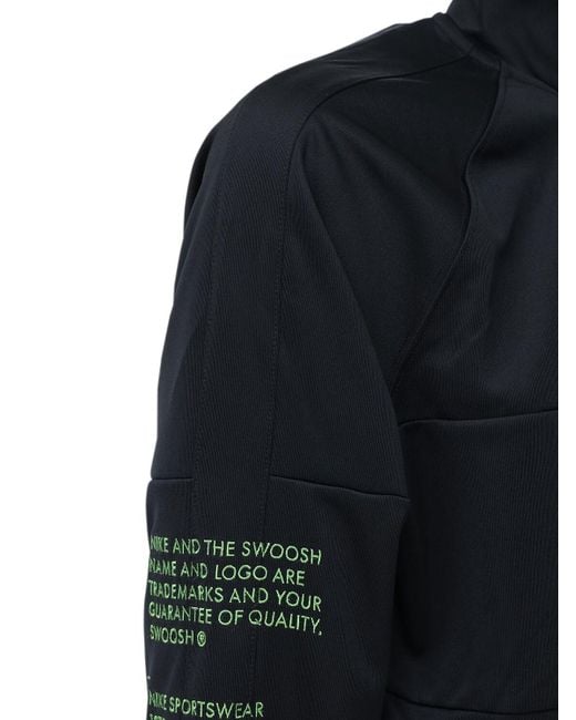 Nike Double Swoosh Track Jacket in Black for Men | Lyst