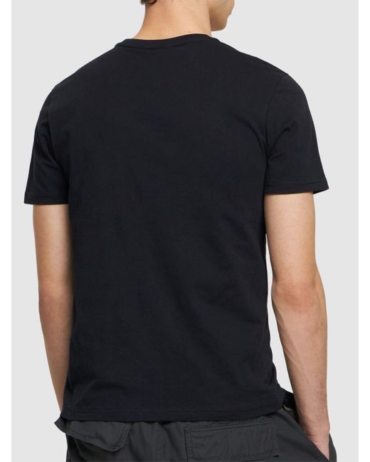 T-shirt manches courtes en coton salis Napapijri pour homme en coloris Black
