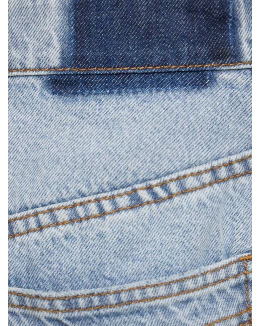 Zimmermann Blue Natura Oversize Cotton Barrel Jeans