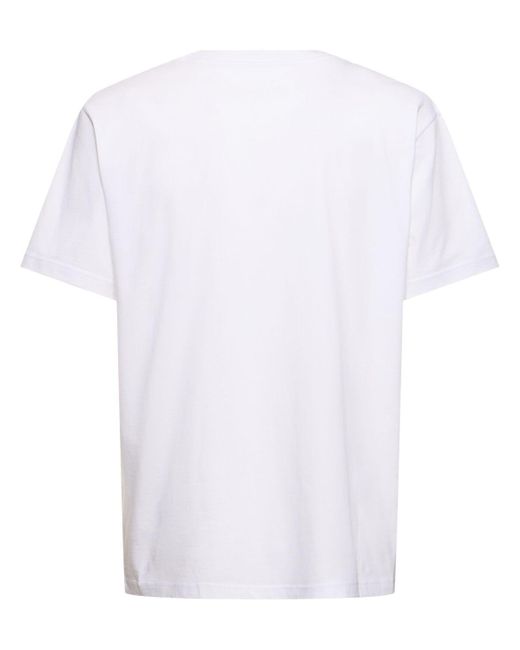 T-shirt en jersey de coton imprimé Gucci pour homme en coloris White