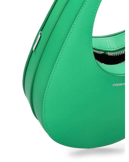 Bolso mini swipe de piel suave Coperni de color Green