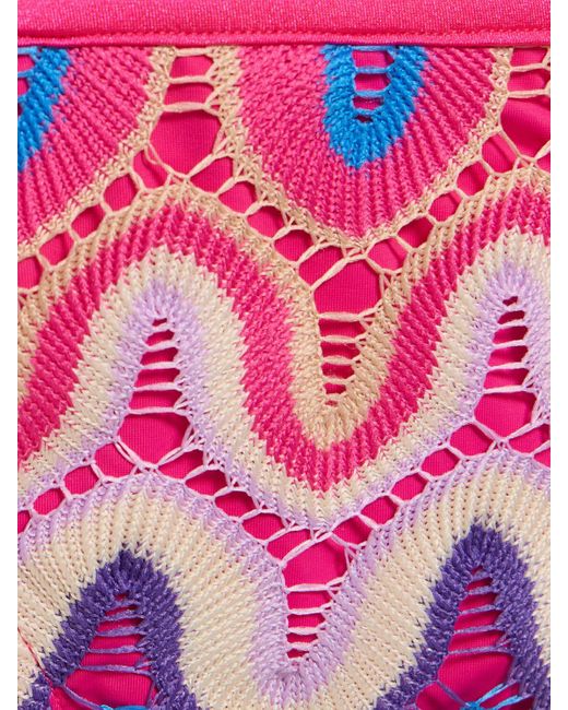 Bas de bikini en crochet PATBO en coloris Pink