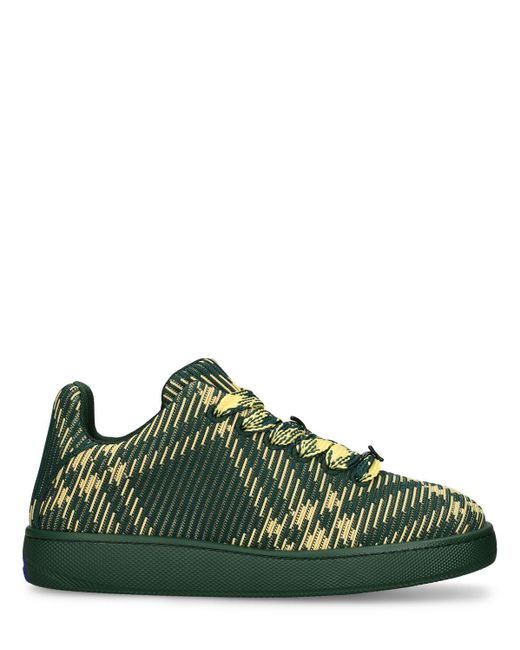 Burberry Green Mf Bubble Knit Low Top Sneakers for men