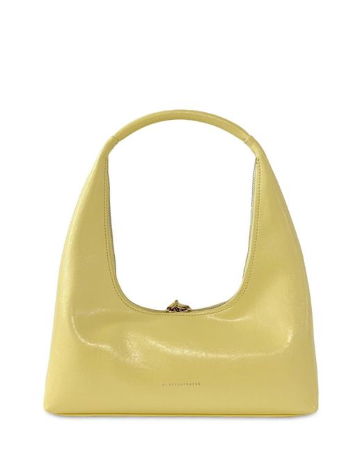 MARGE SHERWOOD Yellow Hobo Leather Shoulder Bag