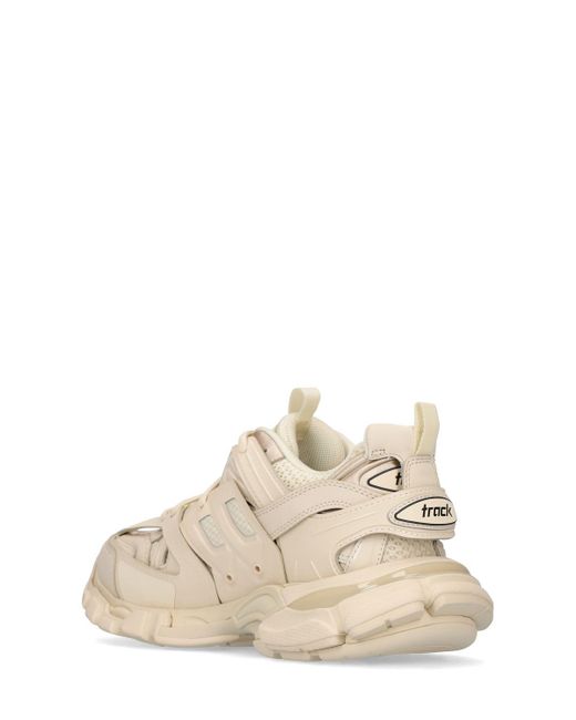 Balenciaga Natural 30mm Track Faux Leather & Mesh Sneakers