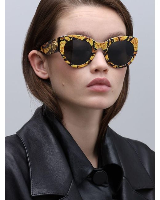 Versace 4353 5283/87 Baroque Yellow And Black | Lyst