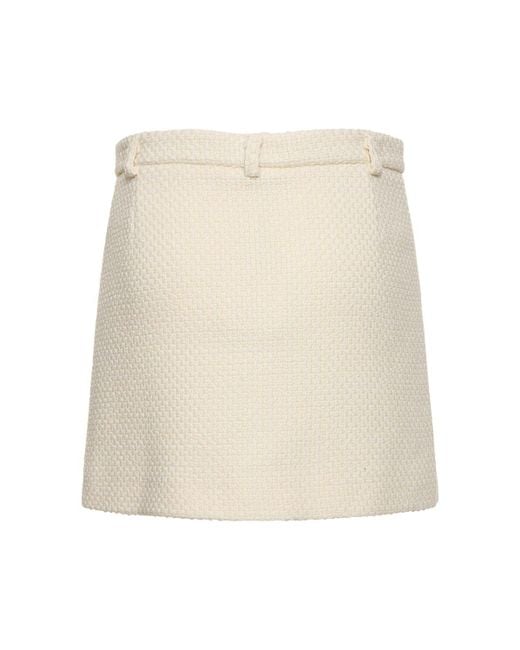 Minifalda de lana Altuzarra de color Natural