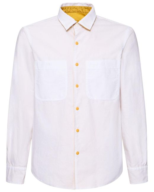 Aspesi Yellow Reversible Shirt for men