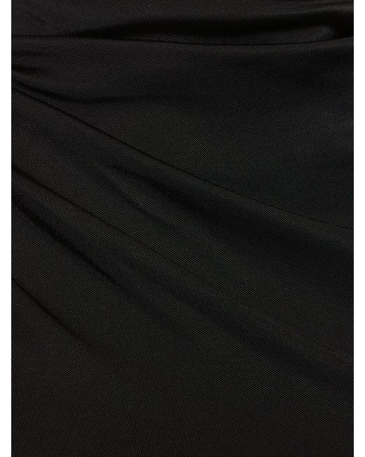 Vestido corto de jersey con abertura ANDAMANE de color Black