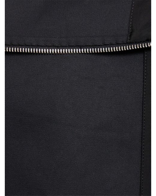Jil Sander Black Boxy Cotton Zip Jacket for men