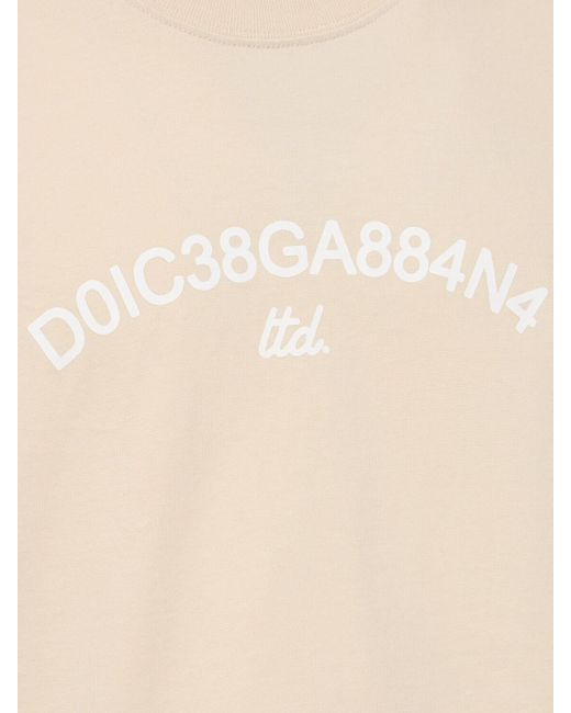Camiseta de algodón jersey Dolce & Gabbana de hombre de color Natural