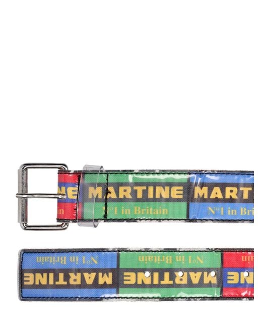 Cinturón de piel con logo Martine Rose de hombre de color Green