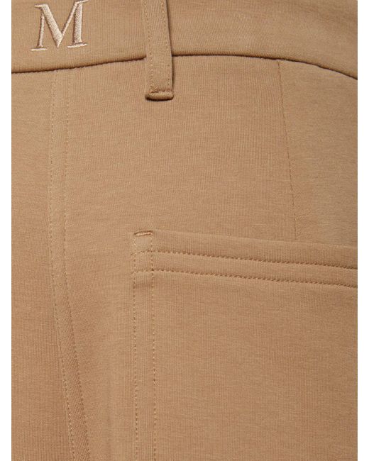 Donna Pantaloni Ampi Caucaso di Max Mara in Natural