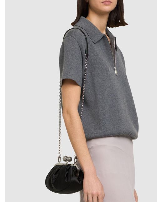 Weekend by Maxmara Black Satin-clutch "emmie"