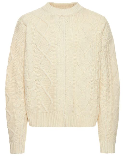 Axel Arigato Noble Knit Sweater in Natural for Men | Lyst