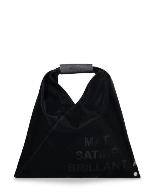 MM6 by Maison Martin Margiela Black Mini Tote Aus Kunstleder "japanese"