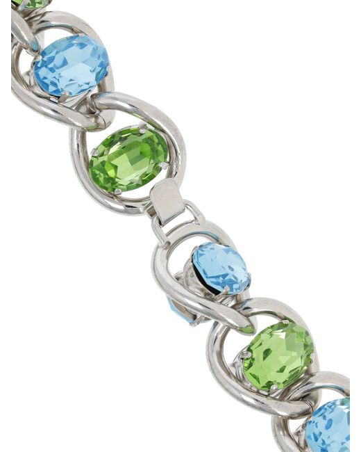 Marni Green Crystal Stone Collar Necklace